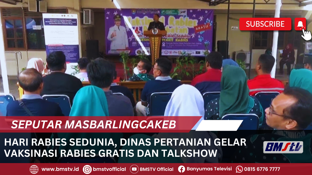 HARI RABIES SEDUNIA, DINAS PERTANIAN GELAR VAKSINASI RABIES GRATIS DAN TALKSHOW