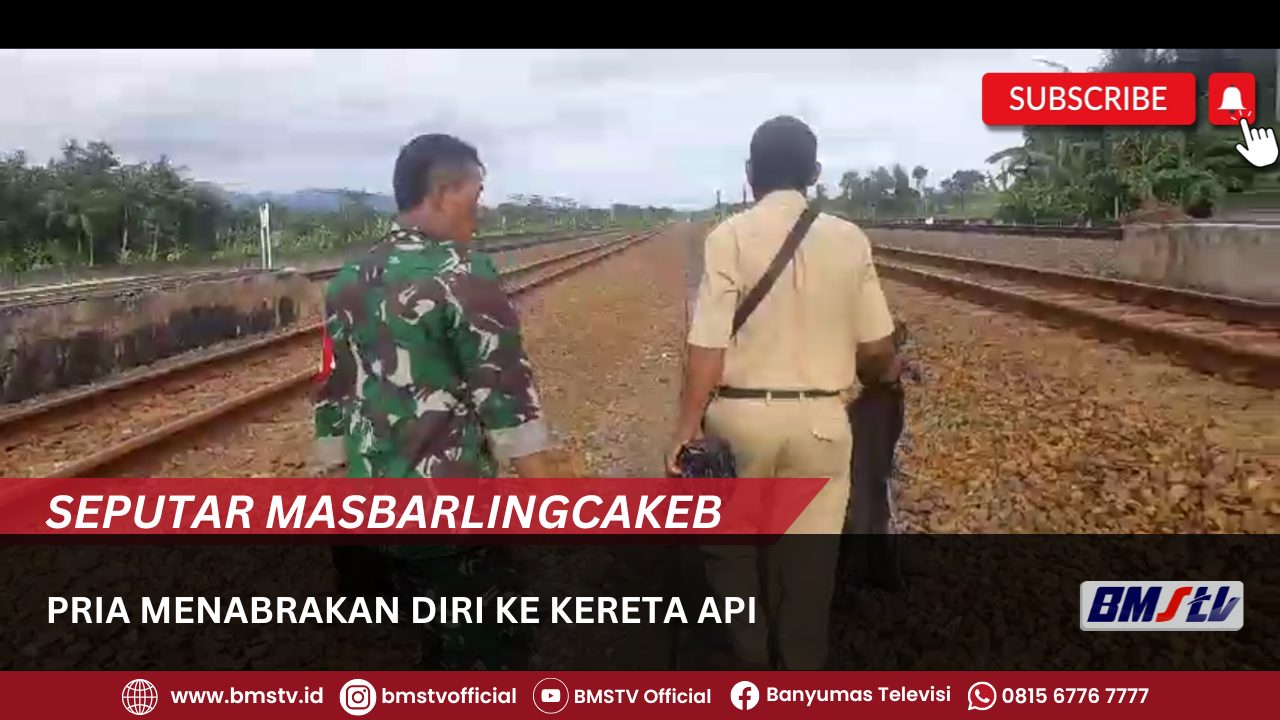 PRIA MENABRAKAN DIRI KE KERETA API