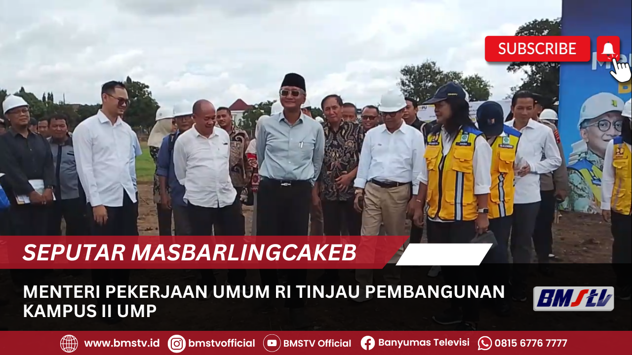 MENTERI PEKERJAAN UMUM RI TINJAU PEMBANGUNAN KAMPUS II UMP